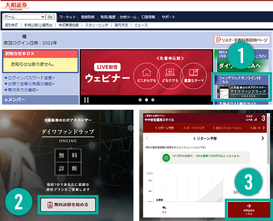 取引開始の操作イメージ