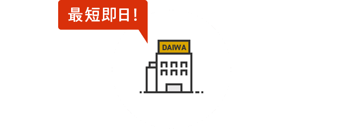 最短即日!