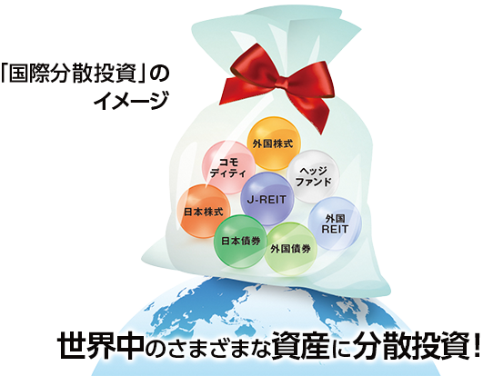 「国際分散投資」のイメージ