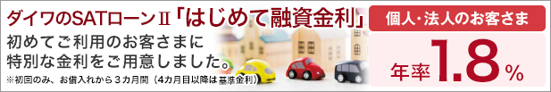 ダイワのSATローンⅡ「はじめて融資金利」