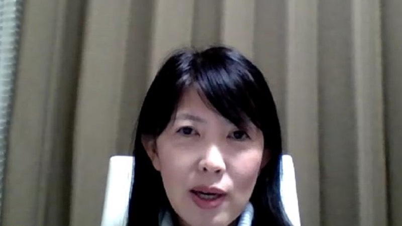 二宮清子さんが語っている様子