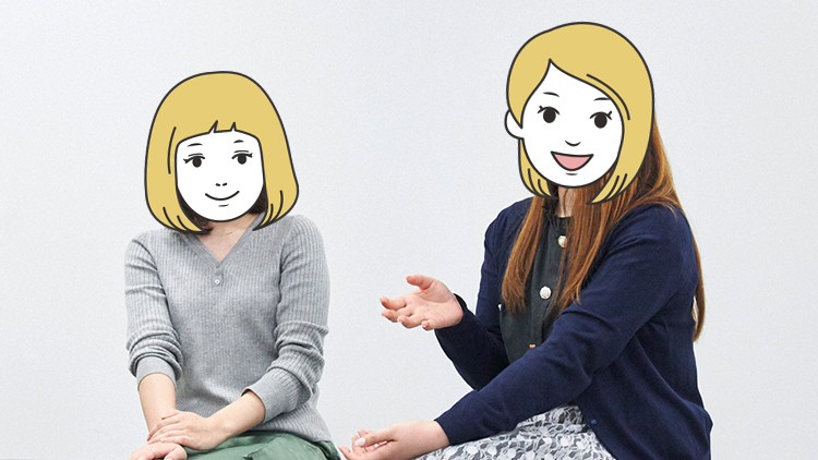 アヤさん、ホノカさんが座談会で話している様子