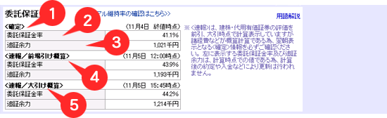 委託保証金 担保余力照会 委託保証金率 信用取引サービス ヘルプ マニュアル 大和証券