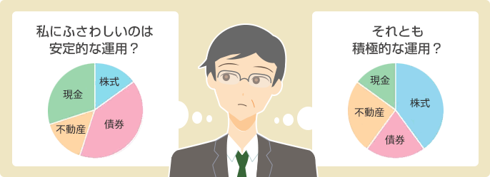 私にふさわしいのは安定的な運用? それとも積極的な運用?